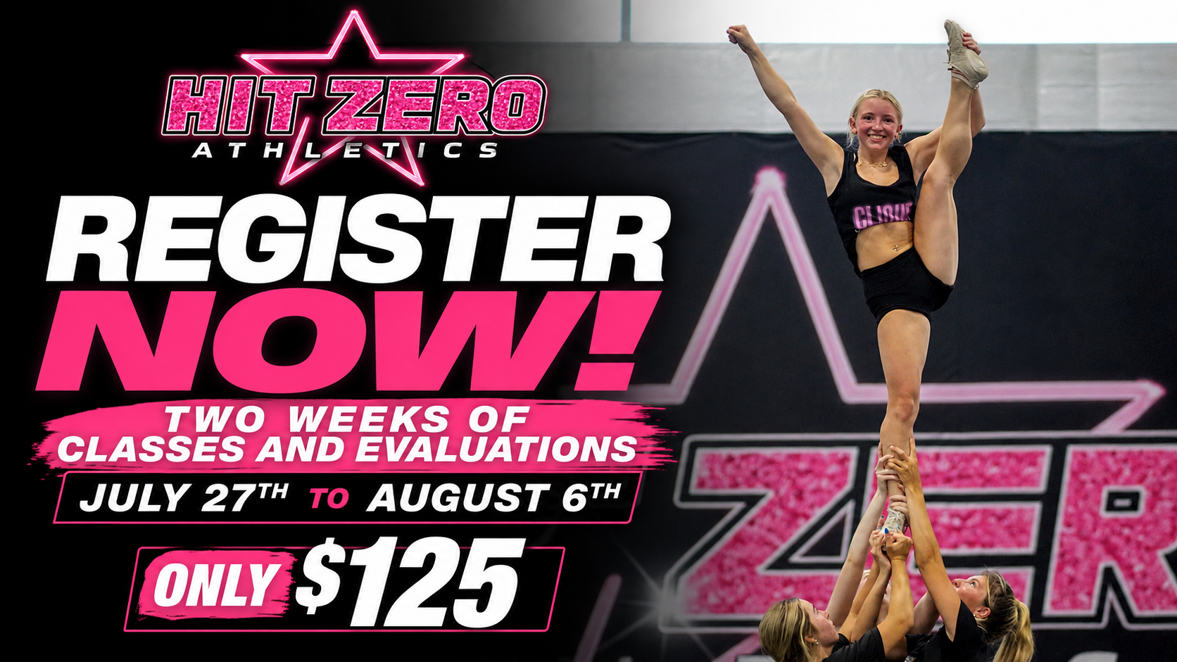 Hit Zero Athletics — register for classes & team placement evaluations
